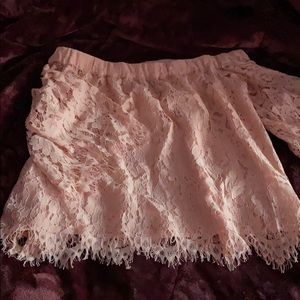 Pink off the shoulder top